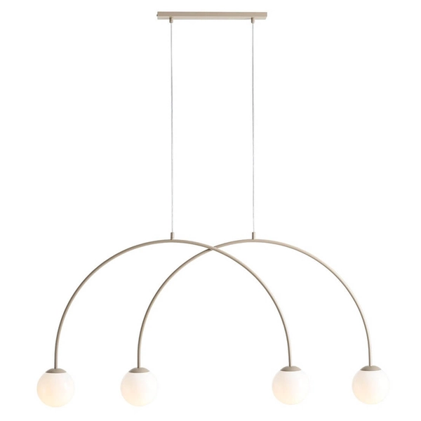 Zwisająca lampa molekułowa UNA 1116L17_S Aldex nad stół beżowa