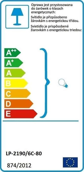 Plafon LAMPA sufitowa GIRONA LP-2190/6C-80 GRY Light Prestige abażurowa OPRAWA okrągła szara