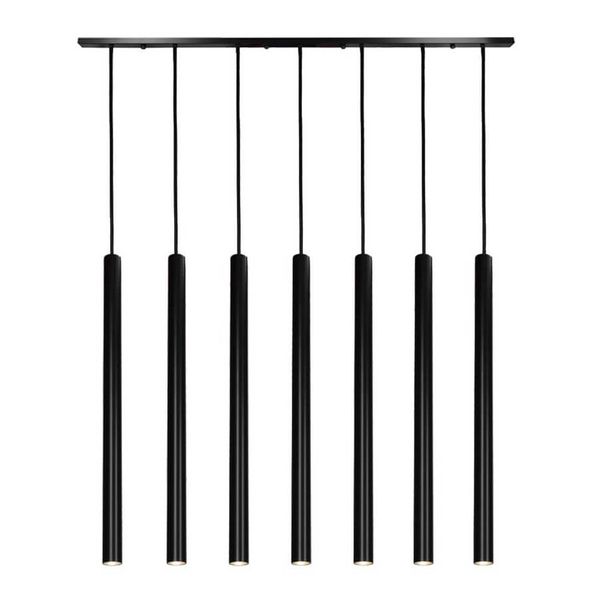 LAMPA wisząca YABU 5529 Shilo metalowa OPRAWA zwis LISTWA sufitowa sople tuby czarne