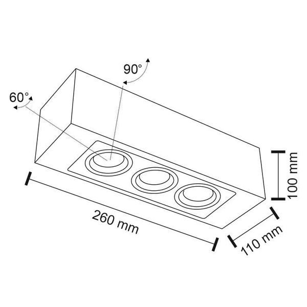 Plafon LAMPA sufitowa SETO 7089 Shilo natynkowa OPRAWA reflektorowa biała