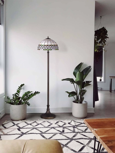 Podłogowa lampa vintage Tifany K-F182208 multikolor