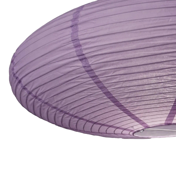 Papierowy klosz do lamp Villo 60 2213253207 owalny fioletowy