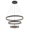 Lampa wisząca Plum LP-0407/3P BK LED 24-40W 3000-6000K metalowa czarna