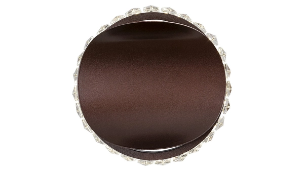 Ścienna LAMPA glamour CAPRIANA 5049 Rabalux metalowa OPRAWA kinkiet LED 6W 4000K z kryształkami crystals brązowy