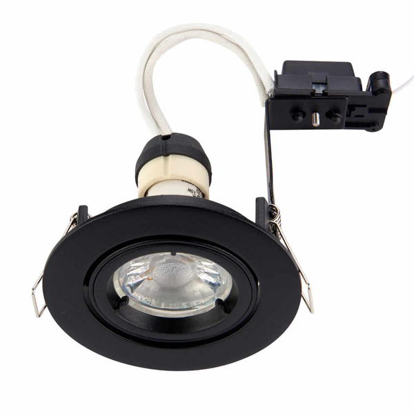 Okrągła lampa wpuszczana Cast 95919 Saxby spot czarna