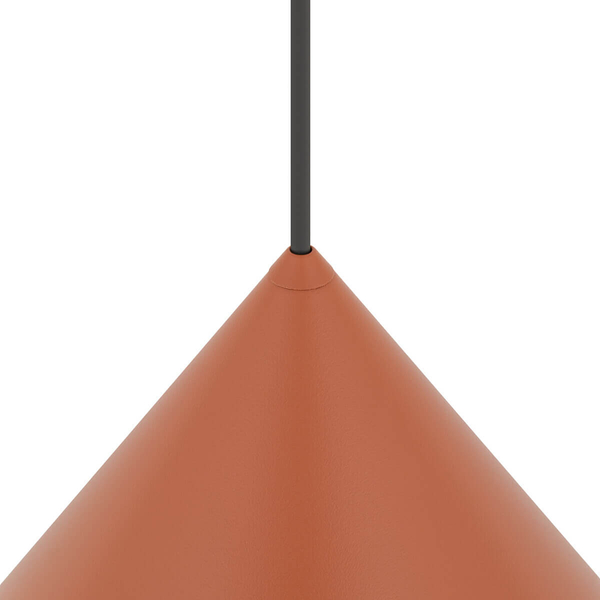 Zwieszana lampa stożkowa ZENITH 11483 terakota