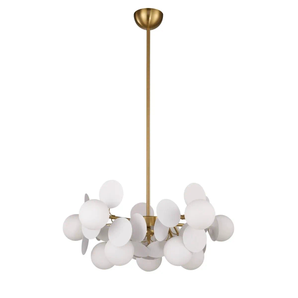 Regulowana lampa wisząca CHIC biała złota ST-DL-2969P-5 10xG9 5W