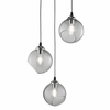 Loftowa LAMPA wisząca CLOONEY R30073054 RL Light skandynawska OPRAWA szklane kule ZWIS kaskada przydymiona chrom