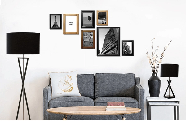 LAMPA podłogowa SANDGLASS FSG-B-E27 Abigali stojąca OPRAWA abażurowa czarna