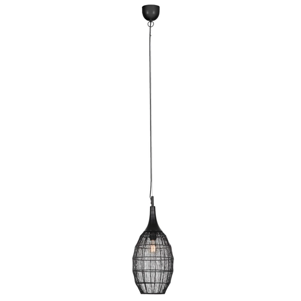 Lampa wisząca do salonu SORAYA 365420132 Trio zwis klatka czarny