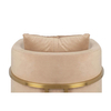 Wypoczynkowy fotel do salonu Chloe Velvet MSE011000303.V13 khaki złoty