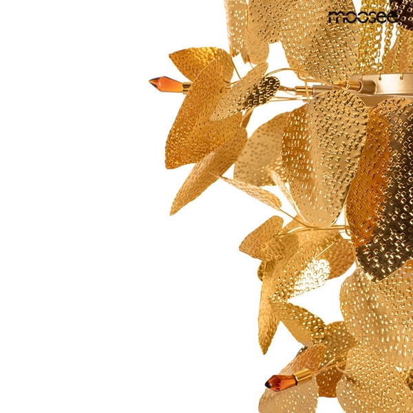 Żyrandol dekoracyjny Paradiso MSE1501100154 Moosee kryształowy łańcuch złoty