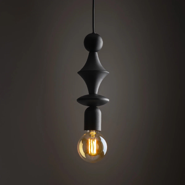 Glamour pojedyncza lampa zwis Tower 10871 nad stół czarny