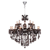 Wisząca lampa Chateau 17801/10+5 do sypialni Maria Teresa przydymiona chrom