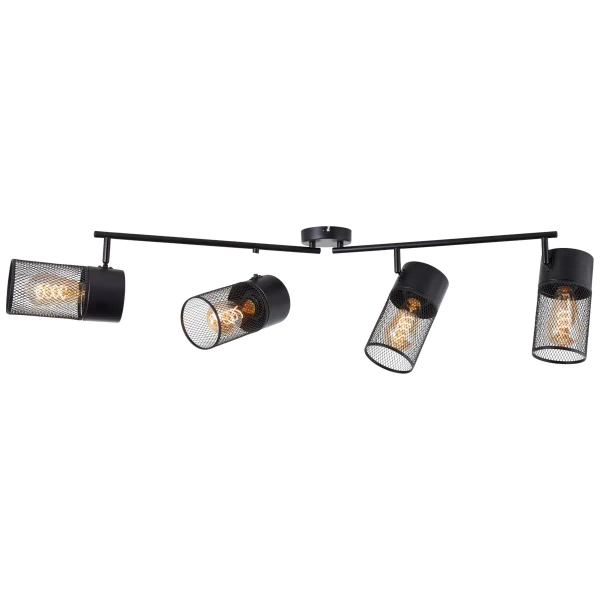 Loftowa lampa sufitowa Kamolo 99726/76 metalowa czarna