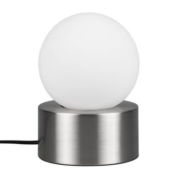 Sypialniana lampka stołowa Countess R59051007 RL Light bańka nikiel biały