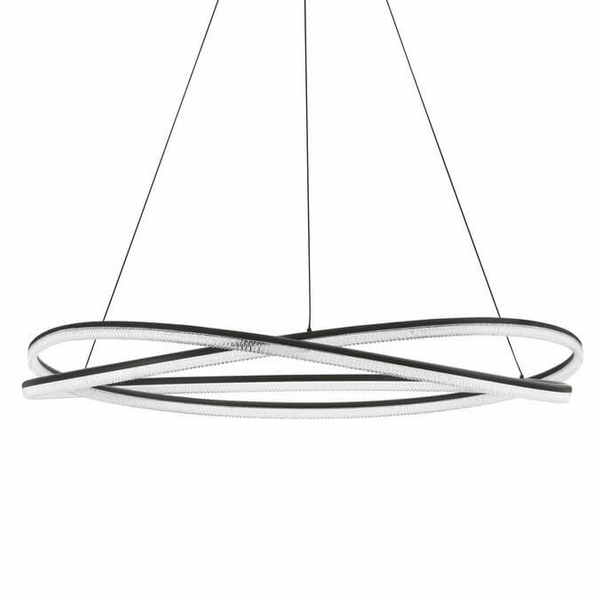 Lampa zwisająca do salonu ILAVE LE44323 LED 68W 3000K wstęga czarna