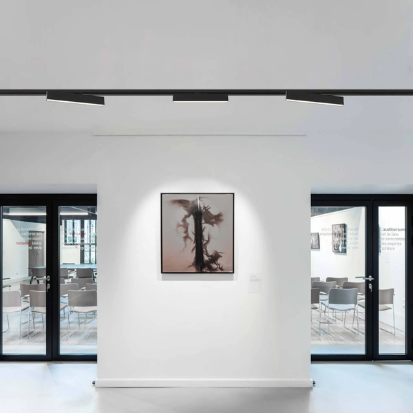 Metalowa oprawa sufitowa MOON LP-559/3 R-1F BK Light Prestige LED 12W 3000K do 1-fazowego systemu szynowego czarna