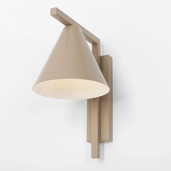 Stożkowy kinkiet na ścianę FORM 1108C17 Aldex do czytania beżowy