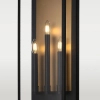 Świecznikowa lampa na ściane Malibu W03555BK Cosmolight metal IP44 czarny