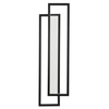 Naścienna lampa SYMMETRY ST-MD1027S LED 19W 3000K ramki do salonu czarna