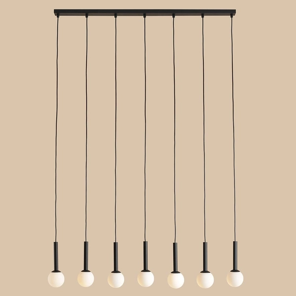 Lampa wisząca Riu 1121T1 Aldex nad wyspę metal czarna