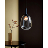 Wisząca lampa do jadalni Alton 47303047 szklana czarny przydymiony