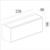 Podłużna lampa sufitowa SUTTON 15813/02/30 LED 2W 2850-3150K IP65 czarna