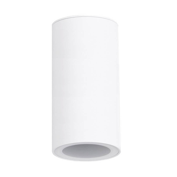 Zewnętrzna lampa sufitowa Rotor AZ6066 Azzardo metal szkło IP65 tuba biała