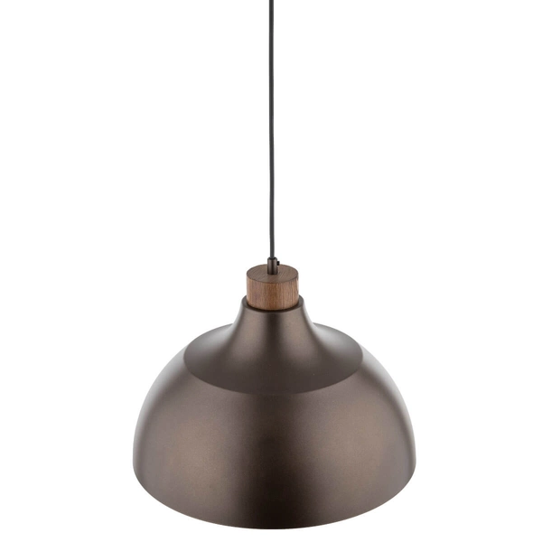Zwisająca lampa nad wyspę Cap 6926 do gabinetu drewniana brązowa