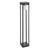 Solarna lampa stojąca do ogrodu Hallam 96930 metalowa IP44 czarna
