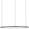 Lampa wisząca ringi czarne LED 99W 3000K pierścienie do salonu potrójna SLD/000011/3000/B/L