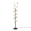Lampa podłogowa spirala SEQUENCE 441810208 Trio LED 32W zmiana barwy ściemnialna złota