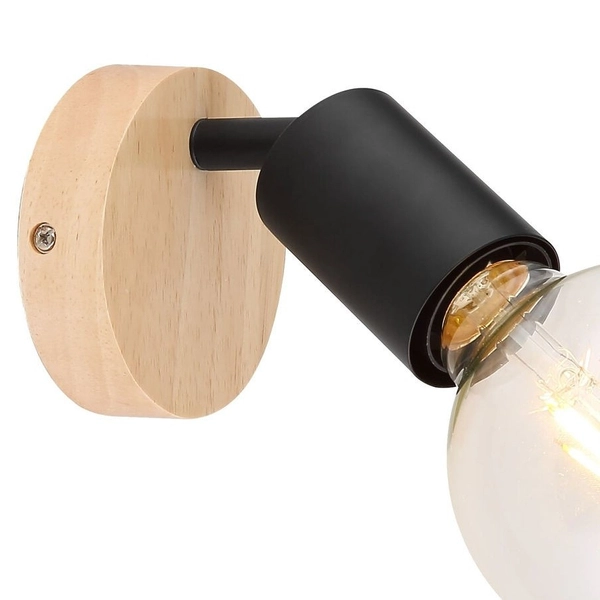 Regulowana LAMPA ścienna PABLO 3976 Rabalux loftowy kinkiet do sypialni czarny