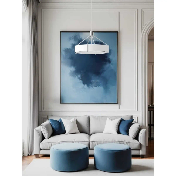 Owalna lampa wisząca Doretto Satin Nikiel 50 OR85624 nikiel