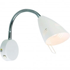 Regulowana LAMPA ścienna VEJLE 197612 Markslojd metalowa OPRAWA kinkiet na peszlu biały