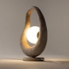Designerska lampa stołowa Opus MOD380TL-01GR na komodę szara