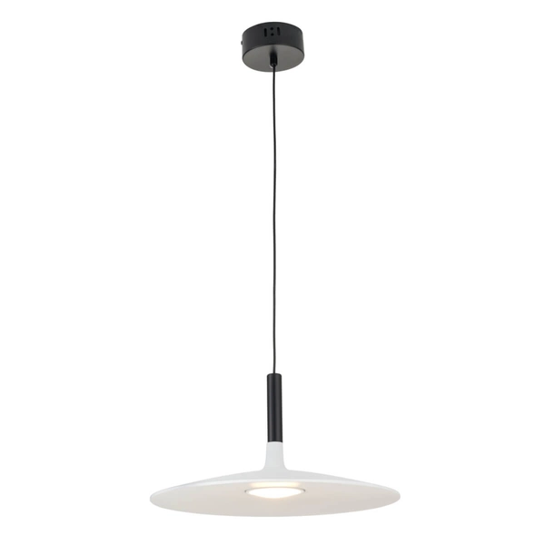 Wisząca lampa talerz Hank ST-10229P white LED 7W 3000K metalowa biała czarna