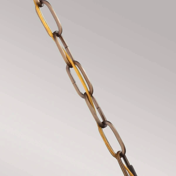 Szklana lampa wisząca Cadence FE-CADENCE-1P-MB do salonu mosiądz