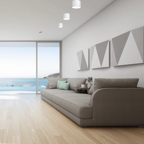 Pokojowa lampa sufitowa Dixie do przedpokoju loft biała