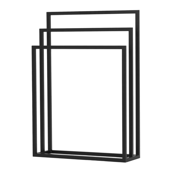Potrójny wieszak Kaja Home KS-11 WIESZAK TOWEL III metalowy czarny
