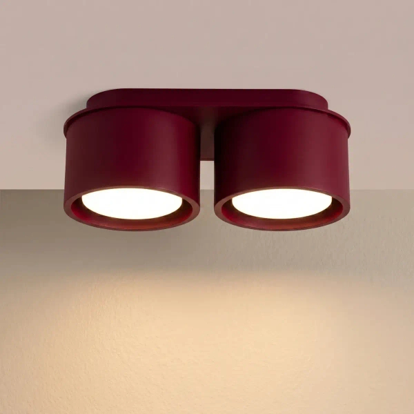 Sufitowa lampa MODO burgundowa SL.2455 2xGx53 podwójna