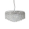 Zwis glamour BURANO chrom przezroczysty AZ6908 1xE14 kryształowy