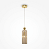 Lampa wisząca z kloszem Antic MOD302PL-01CG koniakowa złota