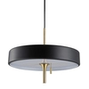 Wisząca lampa z włącznikiem Artdeco MP8872 black Step okrągła czarna złota