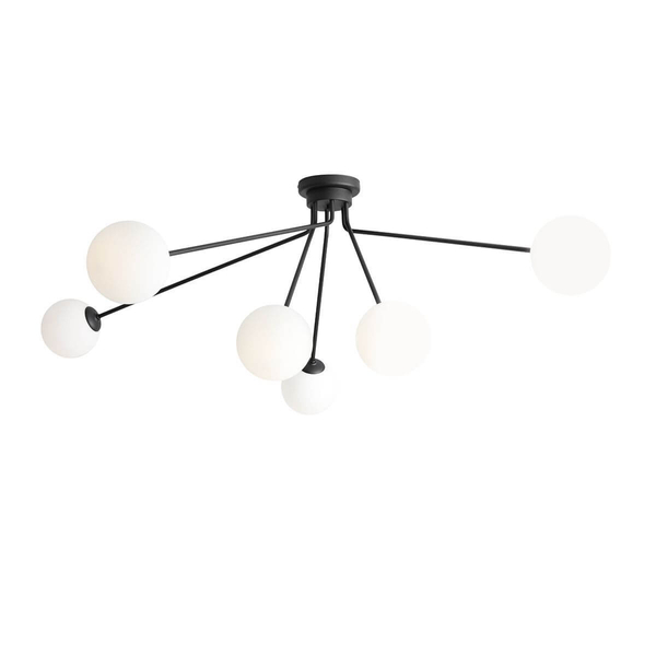 Sufitowa lampa nowoczesna Holm 1082PL_K1 Aldex nad stół czarna biała