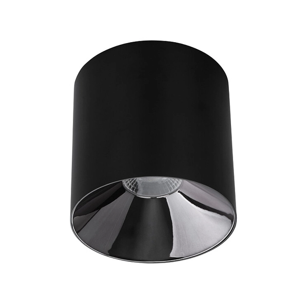 LAMPA sufitowa IOS 8742 Nowodvorski downlight metalowy LED 20W 3000K plafon tuba biurowa czarna