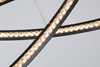 Lampa wisząca glamour Brighton pierścienie LED 55W 3000K czarne