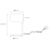 Lampka nocna na stolik Knulle 45504/01/36 Lucide metalowa szara