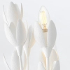 Naścienna lampa do przedpokoju Flora QN-FLORA-3W-WHT kwiaty białe